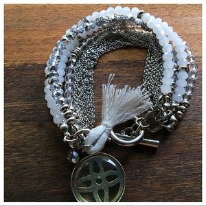 WHBM Beaded Multi-Row Bracelet